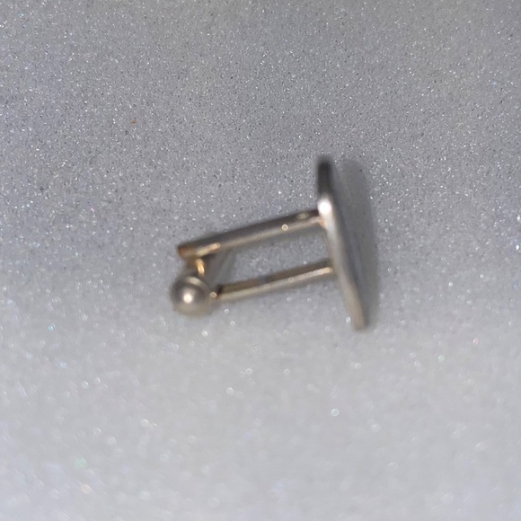 Replacement Lost J Monogram Initial Letter SINGLE Vintage Cuff Link Black Silver - Picture 5 of 6